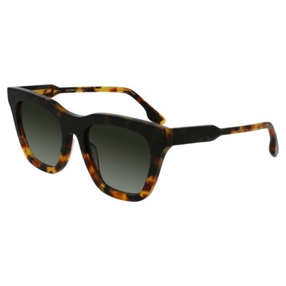 A0982Z New VICTORIA BECKHAM Havana Square VB630S 231 Sunglasses Women - Picture 1 of 4